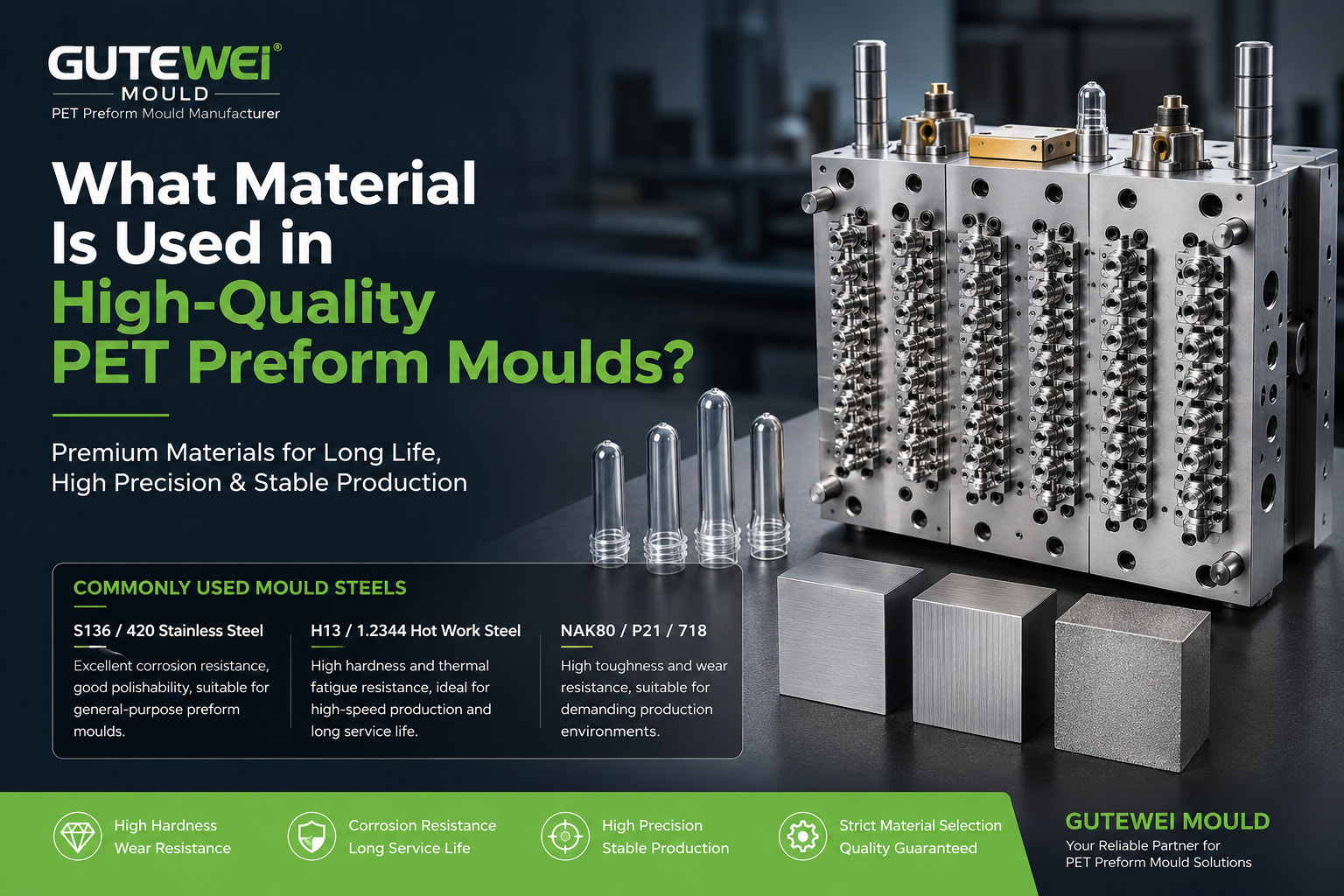 64-cavity PET preform mold for European beverage group