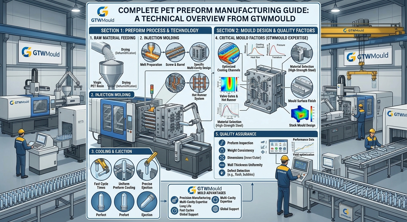 64-cavity PET preform mold for European beverage group