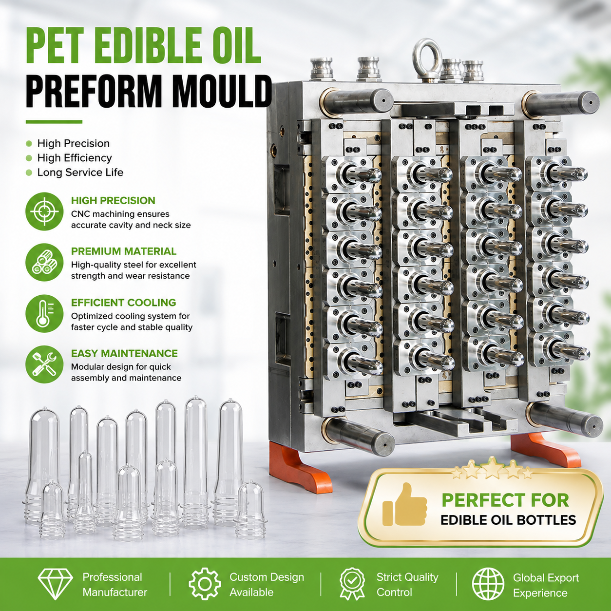 64-cavity PET preform mold for European beverage group