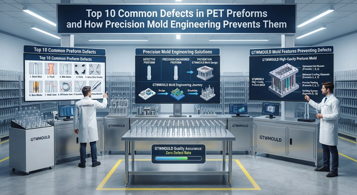 Top 10 Common Defects in PET Preforms and How Precision Mold Engineering Prevents Them