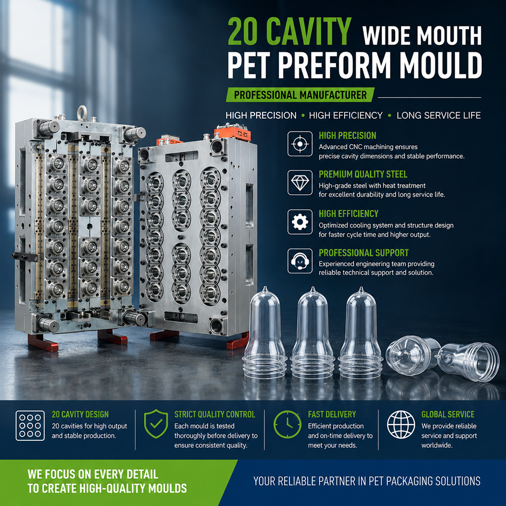 64-cavity PET preform mold for European beverage group