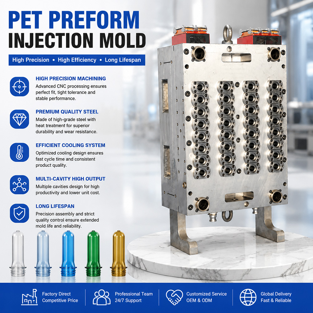 64-cavity PET preform mold for European beverage group